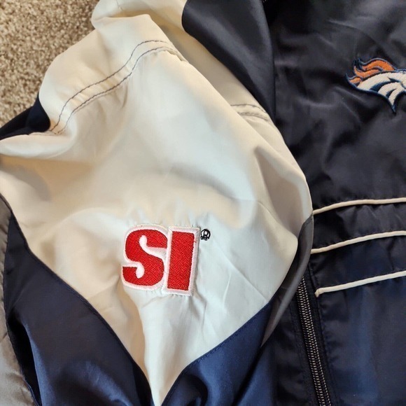 Vintage Denver Broncos‎ NFL Zip Up Windbreaker Jacket Light Weight Men's Size XL - Picture 5 of 6